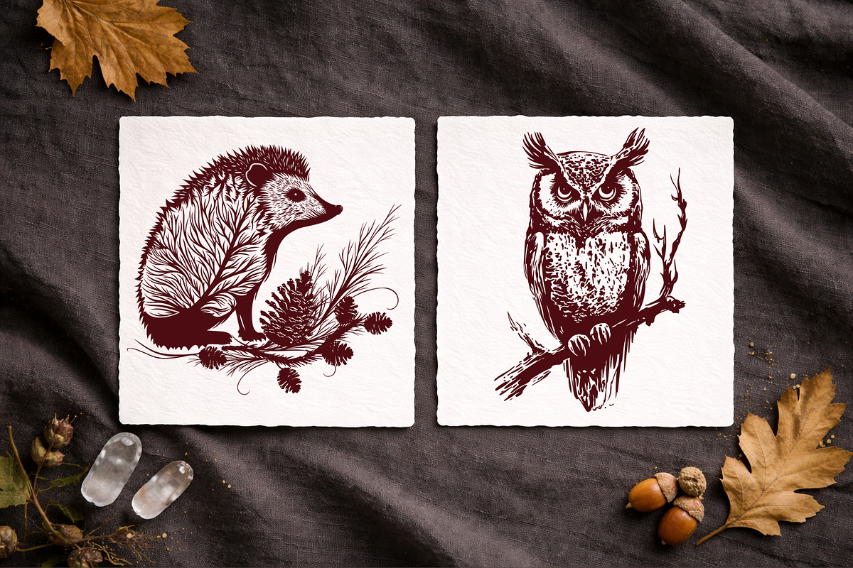 Woodland Mystic Animals & Botanical, a Decorative Illustration by Christine Krahl (Photo 5 of 12)