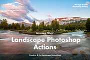 Landscape Photoshop Actions, an Action Add-On by Lenscape Filters (Thumbnail 1 of 8)