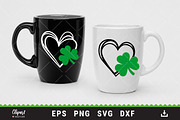 Shamrock SVG Heart Cut Files, an Object Graphic by ClipartMuchLove (Thumbnail 3 of 5)
