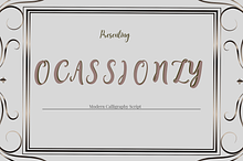 Occasionally Modern Calligraphy