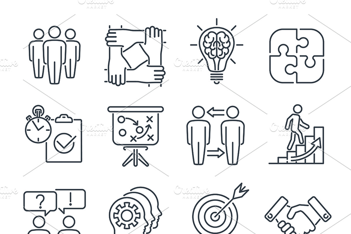 Partnership and Business Teamwork, a Person Illustration by TAlex (Photo 3 of 6)
