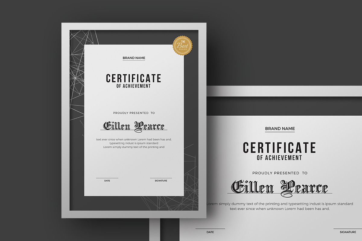 Certificate, a Stationery Template by Creatune (Photo 5 of 7)