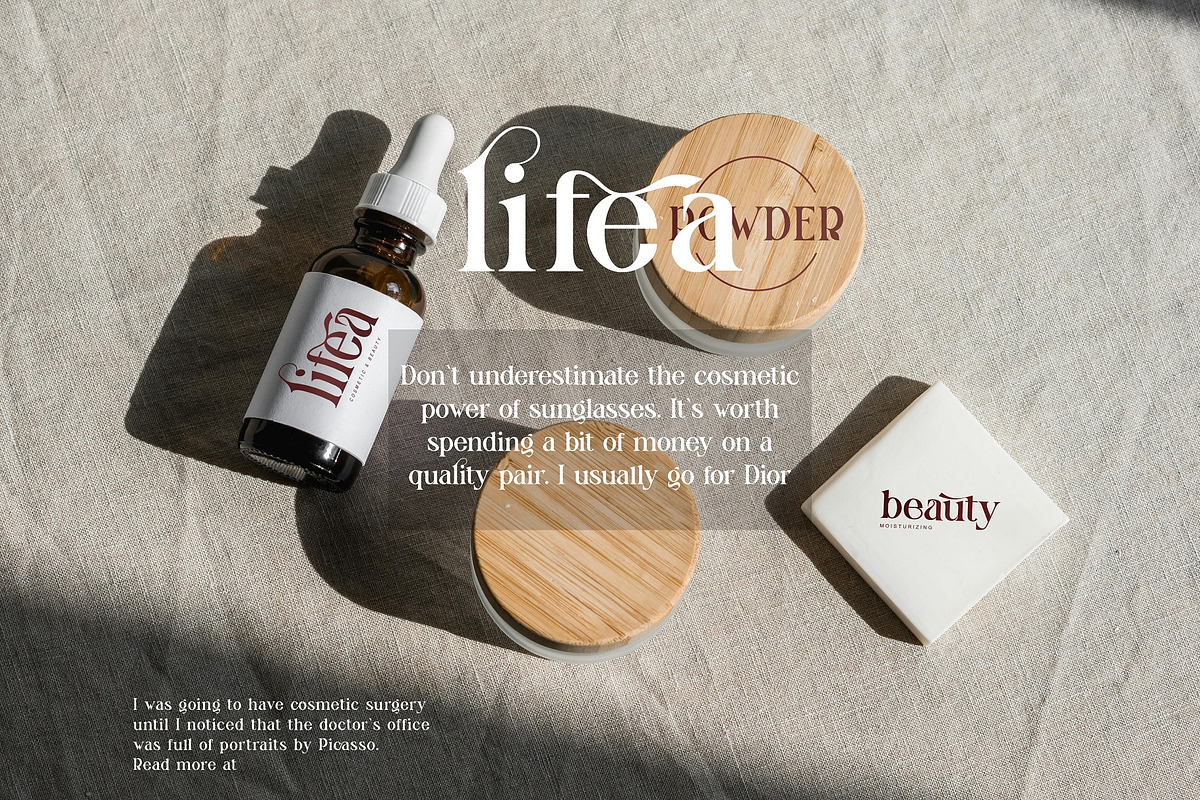 Blingh Ligature serif typeface, a Serif Font by yaqublekker (Photo 6 of 9)