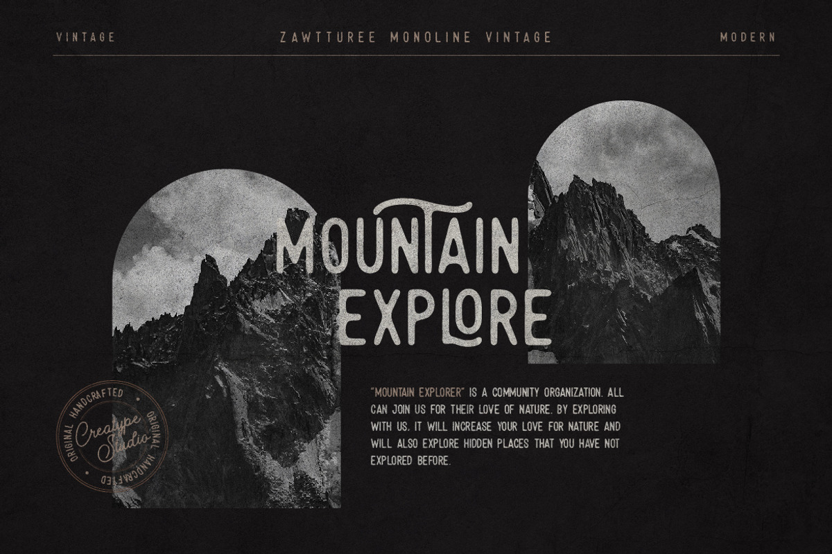 Zawturee Vintage Business Font, a Sans Serif Font by Creatype Studio (Photo 5 of 10)