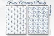 Festive Christmas patterns, a Decorative Illustration by LanaDzi (Thumbnail 10 of 25)