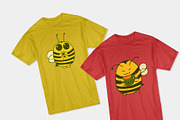 Cartoon bumblebees characters, an Illustration by Red_cat (Thumbnail 7 of 10)