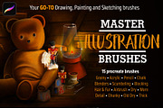 Master Illustration Brushes, a Brush Add-On by potterDesigns (Thumbnail 6 of 6)