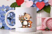 Whimsical Mothers Day Bear Clipart, an Illustration by Craft Nest (Thumbnail 7 of 12)