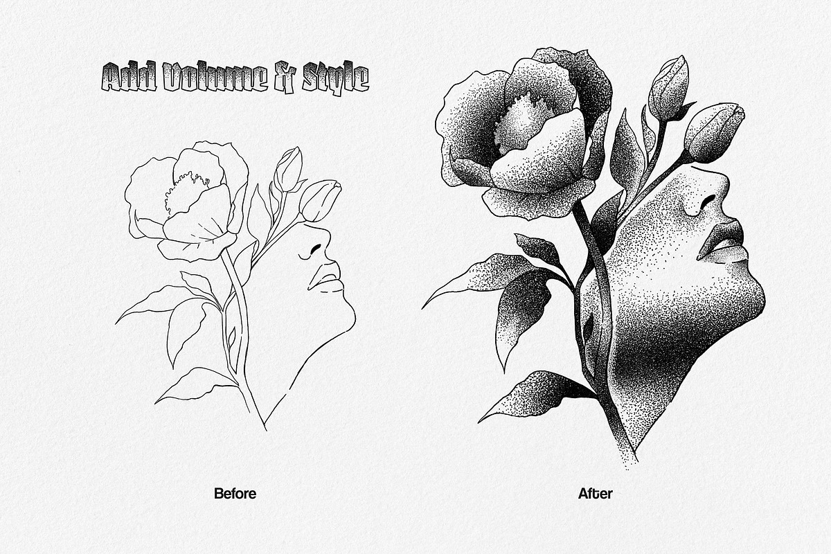 Procreate Stipple Brushes, a Brush Add-On by pixelbuddha.net (Photo 3 of 6)