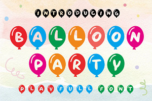 Balloon Party Font