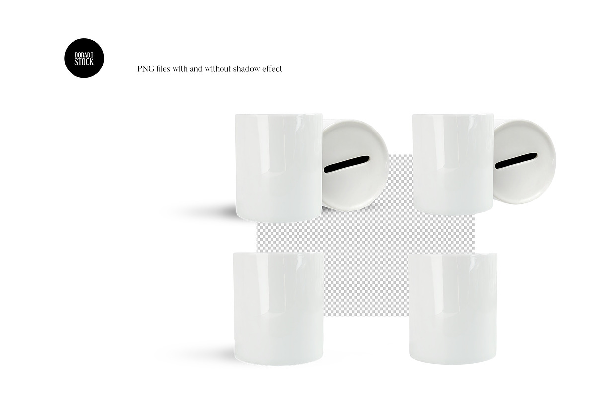 Isolated Coin Bank Mockup, a Product Mockup by Dorado Stock (Photo 4 of 6)