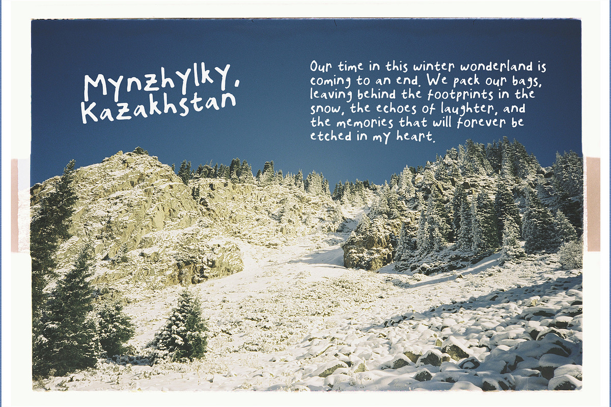 Snowyn Snowman Marker Handwritten, a Handwritten Font by Perplexitics (Photo 2 of 10)