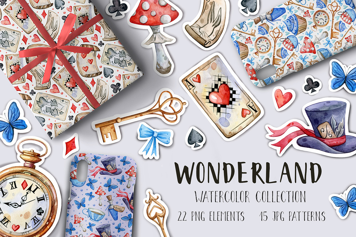 Wonderland collection | 37 elements, an Animal Illustration by Aquarellka (Photo 1 of 6)