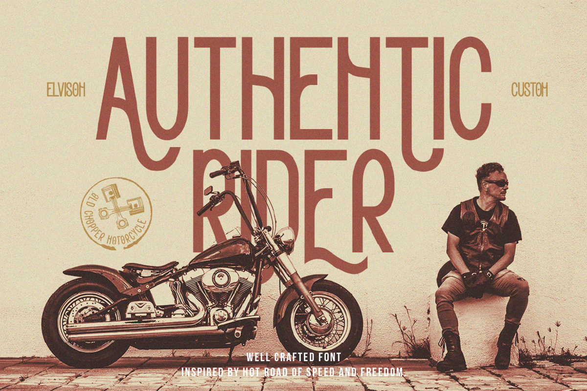 Elvison, a Sans Serif Font by Burntilldead (Photo 3 of 12)