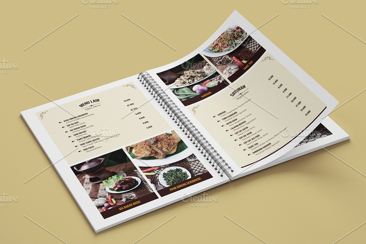Vintage Restaurant Menu Template, a Magazine Template by Ted-sign (Photo 6 of 10)
