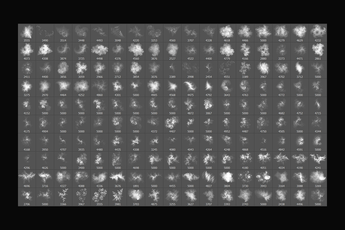 Fractal Dust Stamp Brushes, a Brush Add-On by ArtistMef (Photo 2 of 8)