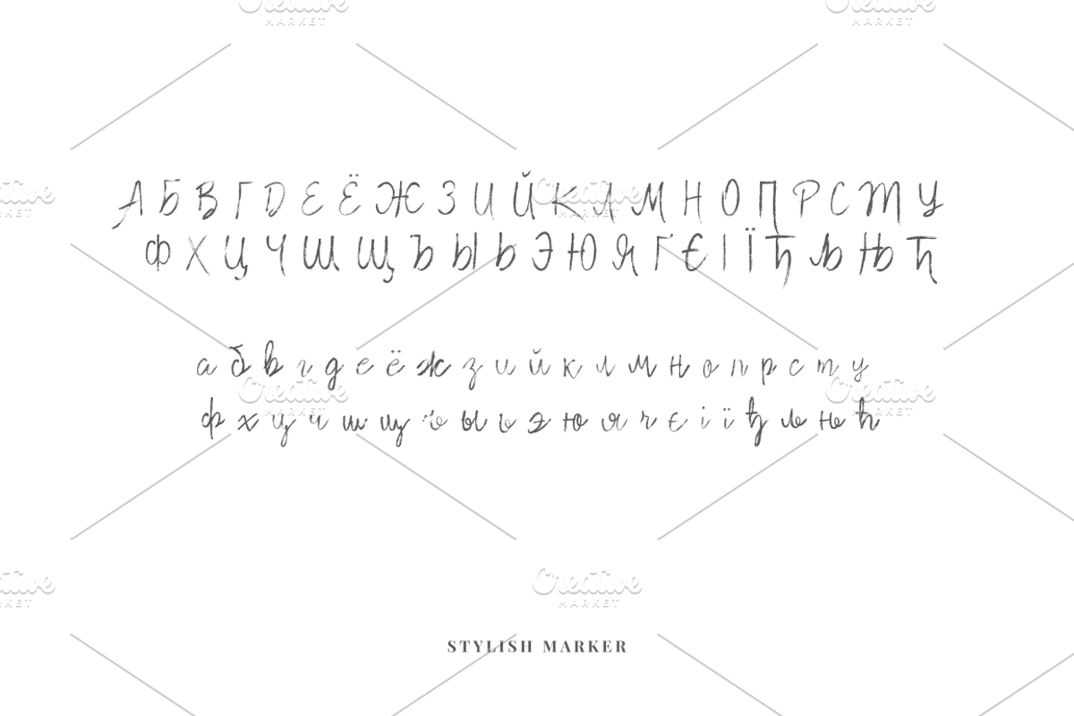 Stylish Marker Font preview 8