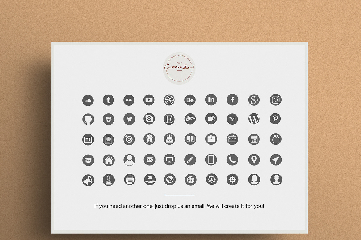 Resume/CV - The Amber, a Resume Template by CreativeLandStudio (Photo 8 of 10)