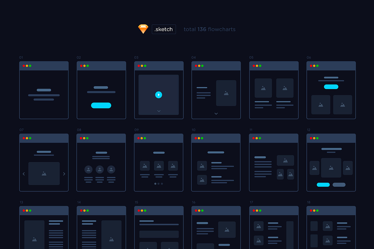 Flowcharts for Sketch, a Templates & Theme by Leschinger.cz (Photo 1 of 3)