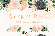 Trick or treat halloween clipart, an Animal Illustration by heyiamalice (Thumbnail 2 of 13)