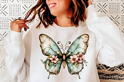 Whimsical Spring Butterfly Clipart, an Illustration by SinaCreation (Thumbnail 9 of 11)