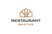 Restaurant Cafe Booths and Seat Logo, a Branding & Logo Template by Buqancreative (Thumbnail 1 of 5)
