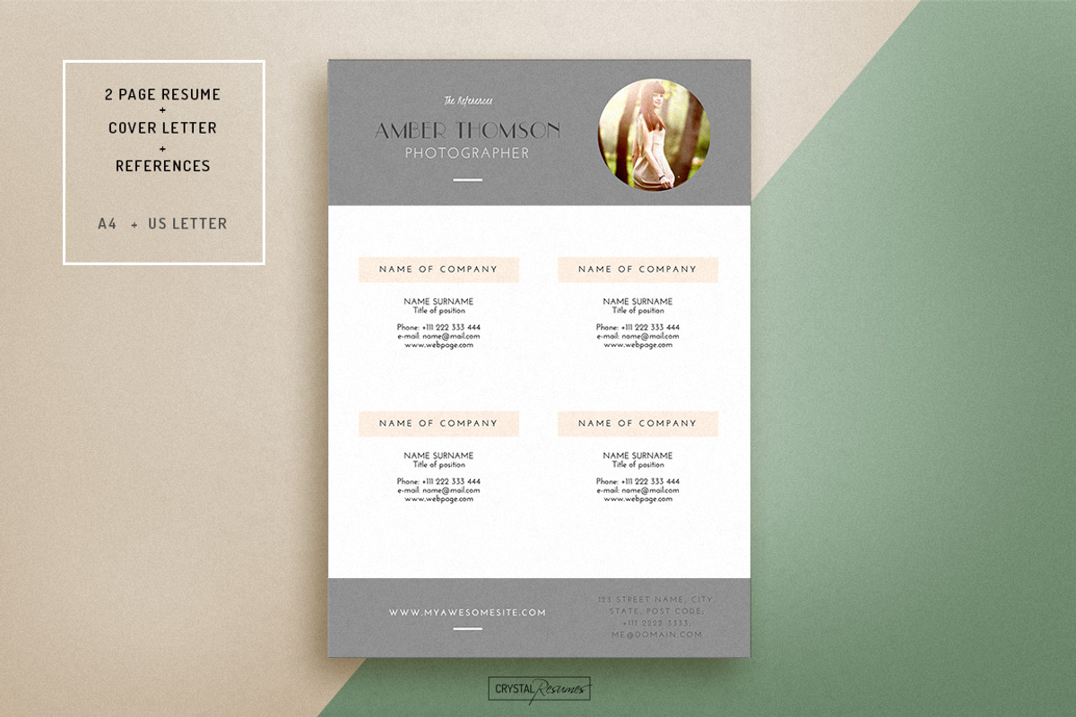Resume CV Template for Word, a Resume Template by CrystalResumes (Photo 3 of 4)