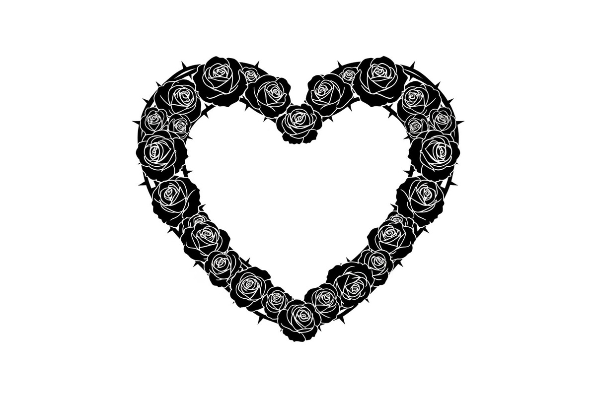 Floral Heart Wreath SVG Bundle, an Illustration by Gaye Art (Photo 27 of 31)