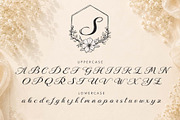 Santhina Flower Monogram, a Handwritten Font by Yoga Letter (Thumbnail 5 of 6)