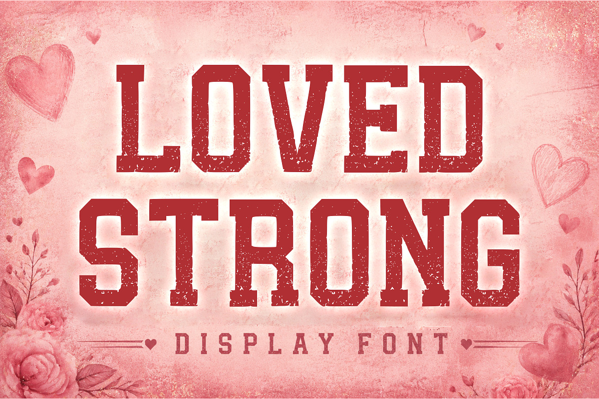 Loved Strong, a Slab Serif Font by Limited.studio (Photo 1 of 6)