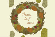 Vector Christmas set. Wrapping paper, a Decorative Illustration by Little A (Aigul) (Thumbnail 4 of 4)