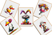 Whimsical Farm Animal Clipart Bundle, an Illustration by Libby Wishes (Thumbnail 5 of 7)