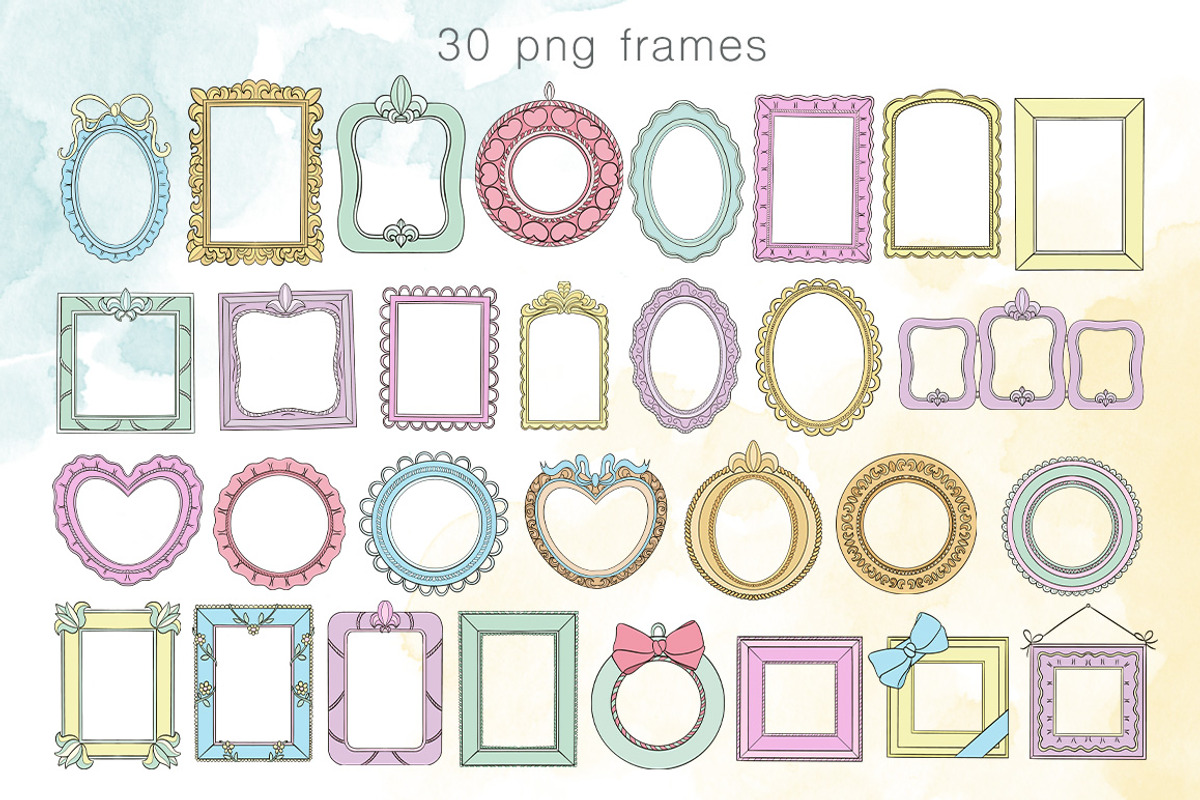 Vintage Frame Illustrations, an Illustration by Mari_Caliart (Photo 2 of 6)
