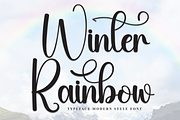 Winter Rainbow | Script Font, a Handwritten Font by Scratchones (Thumbnail 1 of 9)