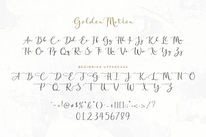 Golden Motion Font