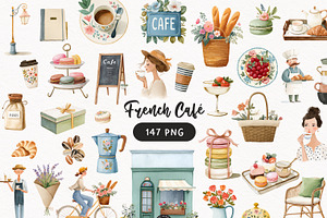 French Cafe Clipart - Cafe de Paris