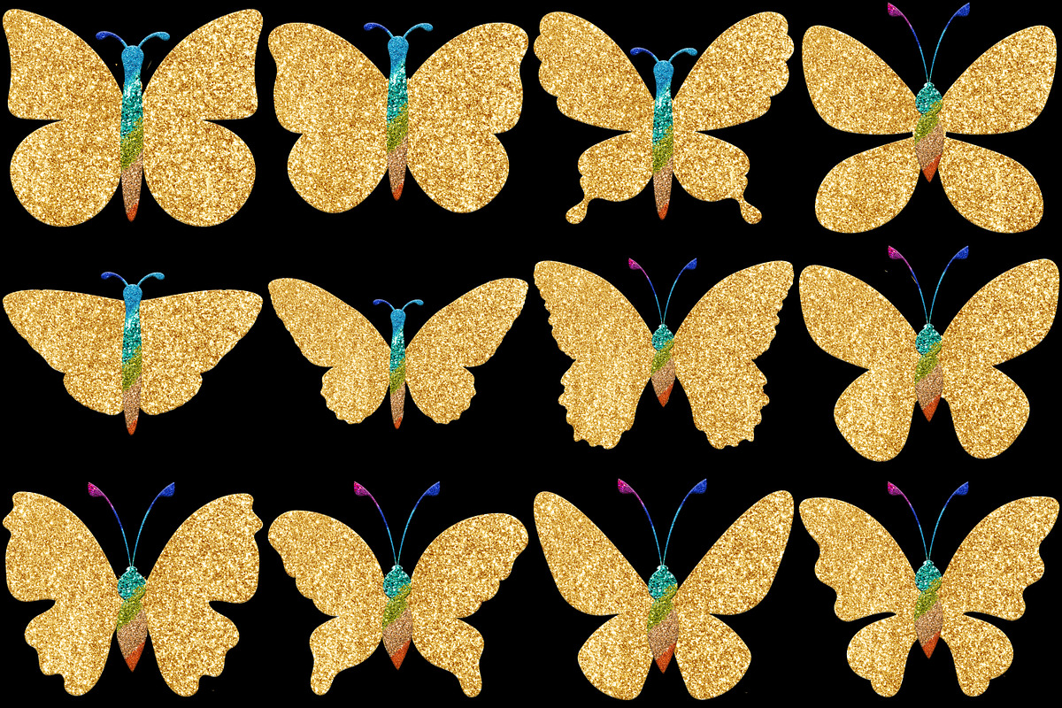 Glitter Butterfly Clipart Png, an Animal Illustration by Forhadx5 (Photo 5 of 8)