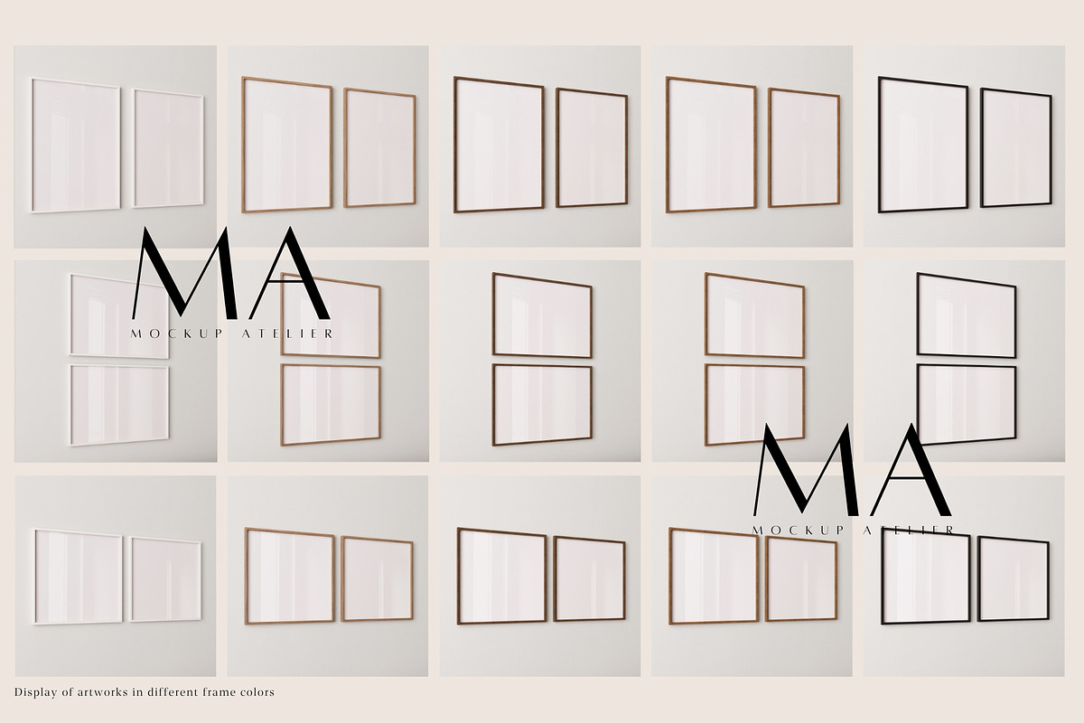 Close Up 2 Frames Mockup Bundle, a Household Mockup by Mockup Art Atelier (Photo 11 of 20)