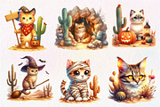 Halloween Desert Cat Clipart, an Illustration by Dream Creation (Thumbnail 4 of 7)