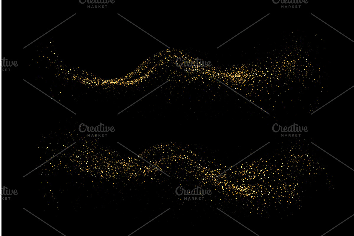 Abstract shiny gold glitter design, a Texture Illustration by Marinstri