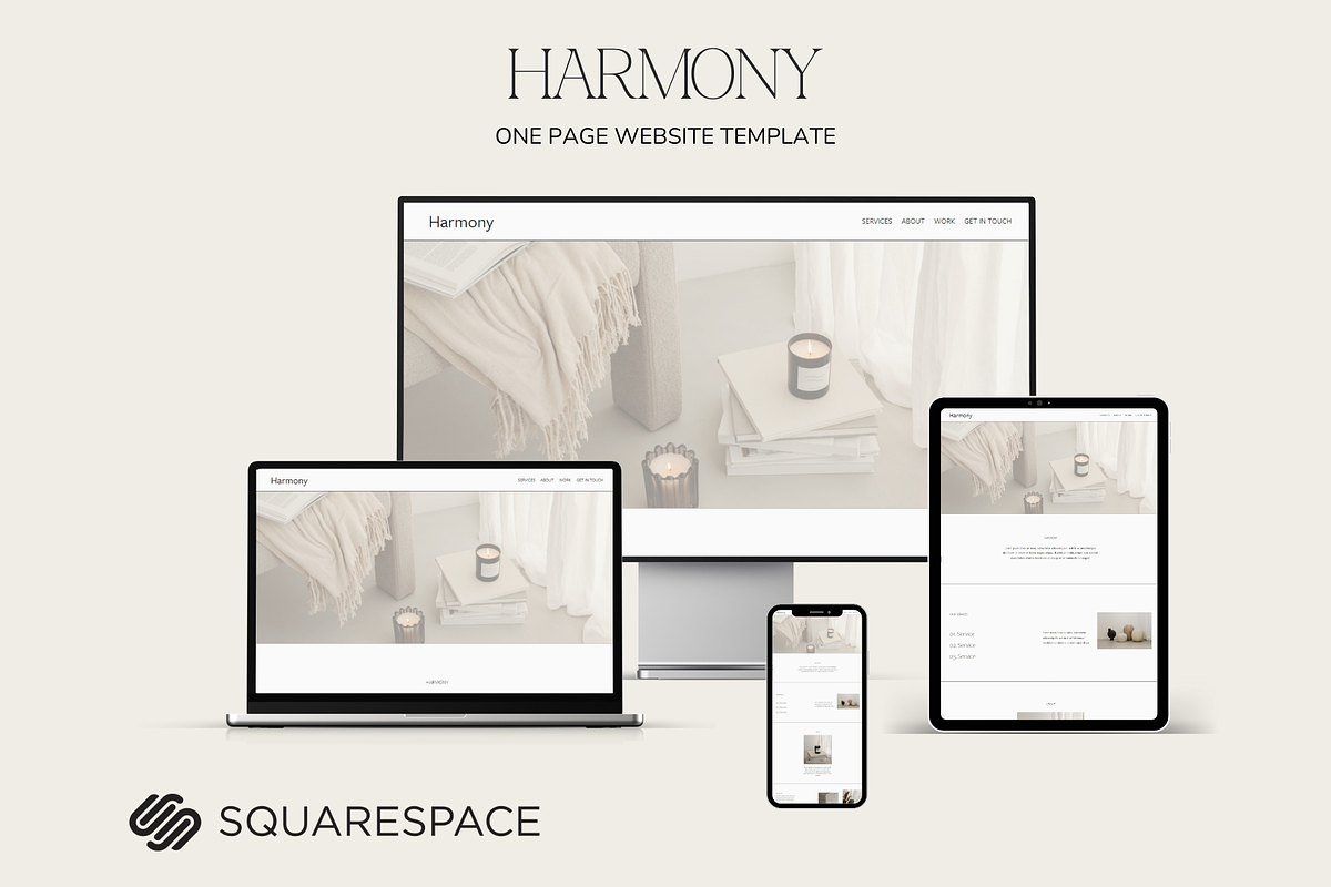 Harmony Squarespace 7.1 Template, a Squarespace Template by Beliveart (Photo 2 of 4)