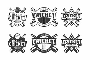 Cricket Logo, Emblem Collections