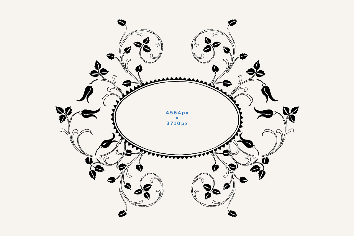 Romantic Vintage Floral Clipart, a Decorative Illustration by Century Library (Photo 10 of 10)