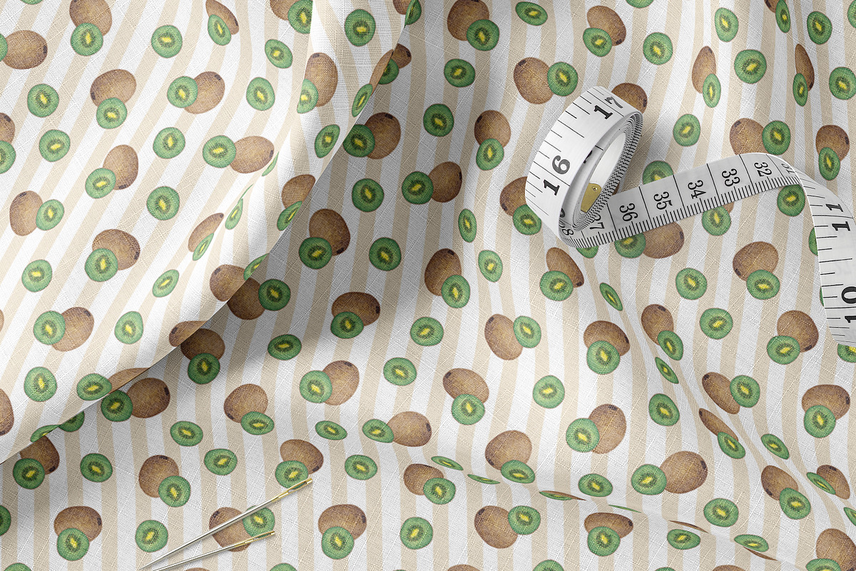 Watercolor Kiwi Seamless Pattern Set, a Pattern Graphic by Oksana Dovhopol Art (Photo 5 of 11)