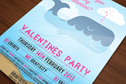 Whale you be my Valentine, a Flyer Template by VectorBurn (Thumbnail 1 of 5)