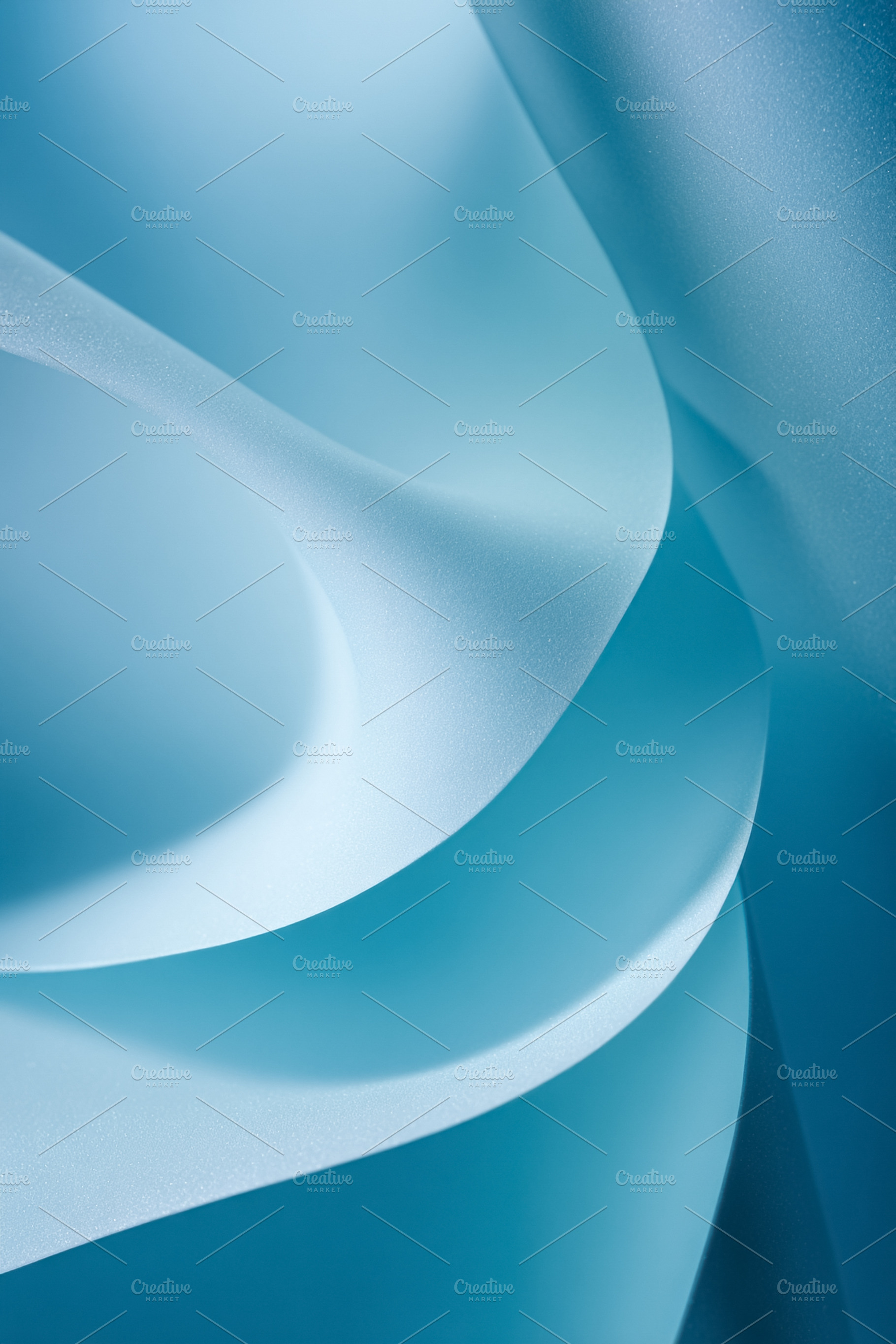 Abstract blue waves flowing creating elegant curves and shadows, a Photo by Studio ANNA