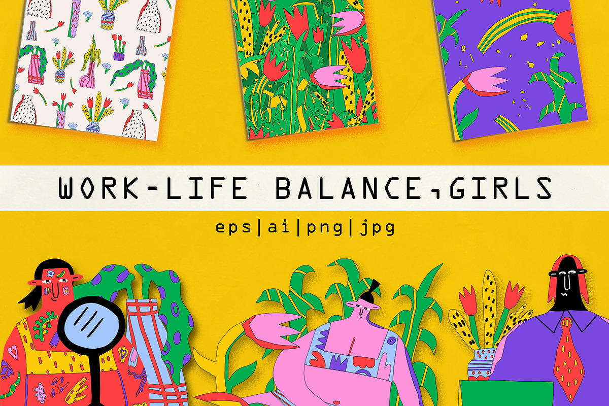 work/life balance - holistic health, a Food Illustration by okchizh (Photo 1 of 8)