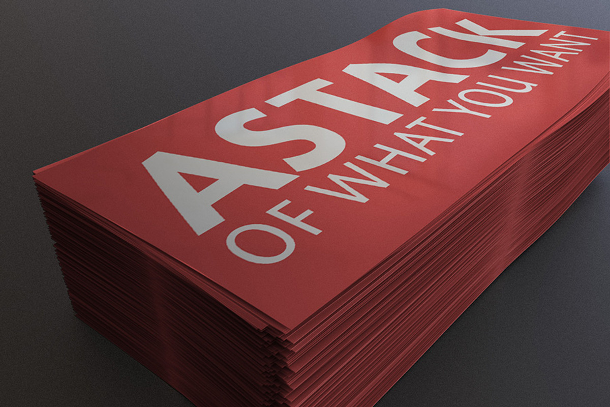 Stack of paper mock-up, a Mockup by mockupbank (Photo 3 of 8)