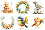 Marigold Easter Clipart, an Illustration by Watercolor design (Thumbnail 3 of 5)
