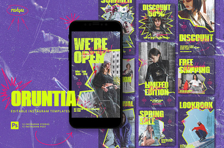 Oruntia - Instagram Templates, a Social Media Template by Rakyu